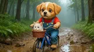 Baby Puppy Saves a Kitten from the Well 🐱😭 Then Rescues His Mama in the Forest 🌲❤️ | Two Lives Saved