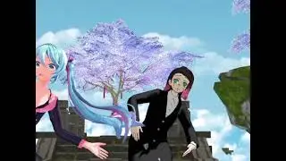 [MMD x KNY] Enmu x [honey] Miku - Happy Synthesizer 