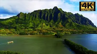EPIC AMBIENCE With Fly By Drone Footage of Hawaii | 4K