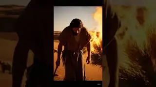 Moses and the Burning Bush  Exodus 3 God calls Moses to lead Israel out of Egypt.  #youtubeshorts