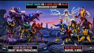 Good Transformers beast wars predacan vs bad marvel xmen 