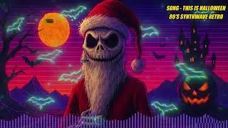 Jack Skellington Santa | Synthwave Nightmare Before Christmas | Scary Halloween 80s Vibes