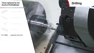 EcoCut ProfileMaster   Drilling into solid material, turning and grooving with a single system