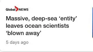 Massive Deep-Sea Entity Found