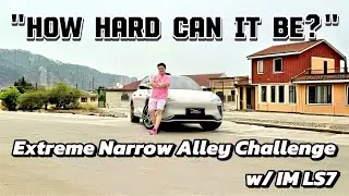 😰😰😰EXTREME NARROW Alley Challenge with MG IM LS7!!!