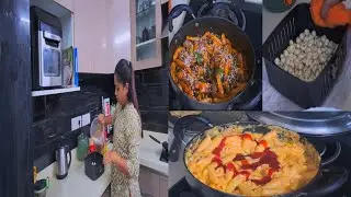 Exam से पहले बच्चों की घर में ही कर दी party देखिए क्या क्या बनाया|| honey chilli potato, pasta 😋