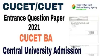 cucet ba entrance question paper 2021 cuet ba sample paper 2022 cucet ba admission 2022 ba syllabus