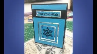 Hanukkah Card featuring Hanukkah Stamps from Anthony's Paper Craft