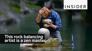 This rock balancing artist is a Zen master