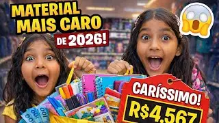 O material escolar mais caro de 2026 😱 Gastamos TUDO #materialescolar2026 #voltaasaulas #youtube 