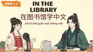 HSK 1-2 | 在图书馆学中文 | Learning Chinese in the Library | Learn Chinese Podcast