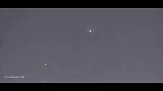 Moon aligned with Mars and Jupiter ...in conjunction with orion