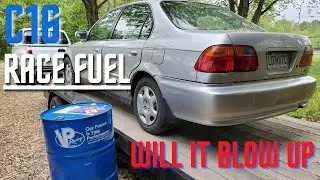 C16 Race Fuel in Stock Turbo Civic