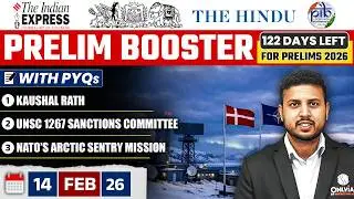 Daily Current Affairs- 14 February 2026 | The Hindu News Paper | Prelim Booster by Rishav Sharma Sir