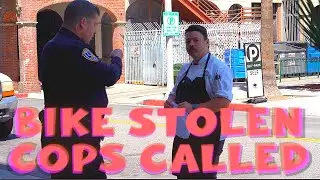 COPWATCH BIKE STOLEN - 1ST AMENDMENT AUDIT