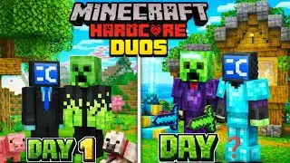 I survive Minecraft Duo hardcore PE 1.21 ( Hindi 🔥)🤯