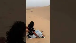 Sandboarding Into the Sunset &hearts;️#qatar #qatarlife #desertsafari #tamilvlog #trending #trendingshorts