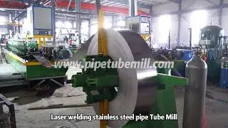 Laser Welding Stainless Steel Pipe Mill, Steel Mill Making Machine, Customized Stainless Pipe Factor