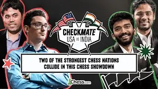 CHECKMATE: USA vs. INDIA!! Two Strongest Chess Nations Collide! ft. Hikaru, Gukesh, Arjun, Divya