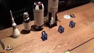 Lego Saturn 5 Build Time Lapse