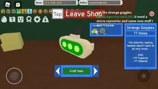 Getting strange goggles in bee swarm simulator