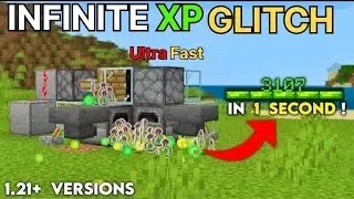 Best Ever XP GLITCH IN MINECRAFT BEDROCK!! 1.21+