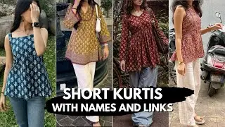Short Kurti Designs for Girls | Types of Short Kurtis with Names & Shopping Links 🔗