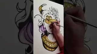 Hyperlapse Painting - Snake Girl Part 2