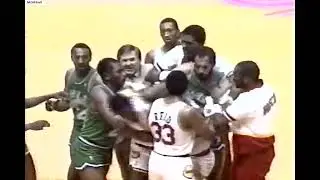 Roy Tarpley (RIP) & Jim Petersen Fight
