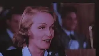 Hollywood Canteen Bette Davis Marlene Dietrich movie stars vintage 1940s footage in color