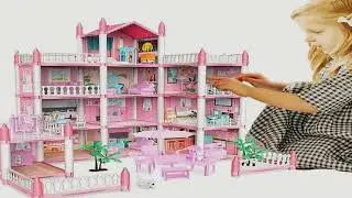 Children's Music Doll House Assembly Villa House 3D DIY Dream Princess Castle Villa Assembly Do