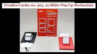 Crealies Cardzz no. 305, 2x Slider Pop Up Mechanism (English spoken)
