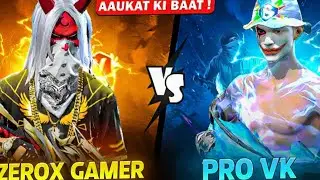 Zerox Gamer Ne Pro VK Ko Challenge Kiya 😱 Free Fire Battle