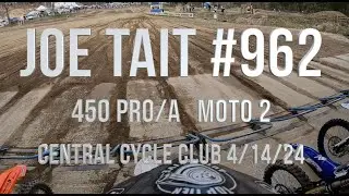 Joe Tait GoPro 450 Pro/A Moto 2 Central Cycle Club  NESC 4/14/24 FULL MOTO