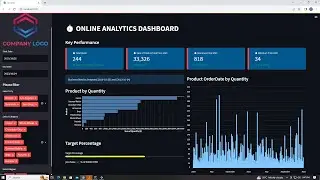 Web Analytics Dashboard using Python and Streamlit  to Visualize Sales Data of Excel file