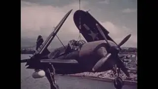 Aircraft Carrier USS Block Island CVE-106 Arrives at Pearl Harbor During WW2