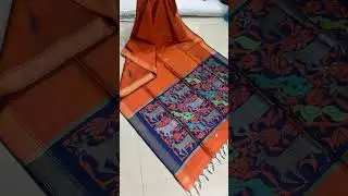 Raw art Dupion poly silks handloom weaving  designs sarees  6.50m plain  *2499+120 shipping*