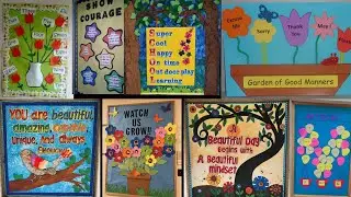 15  ideas for school wall and classroom decoration, softboard and bulletin board decoration ideas