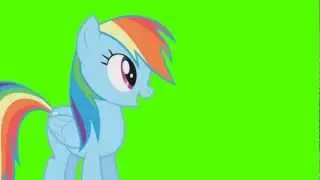 Rainbow Dash Stand - Green Screen Ponies