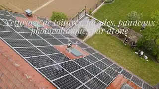 Traitement de toiture et façades par drone