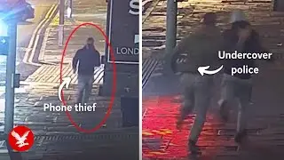Phone thief caught in under 60 seconds by undercover police