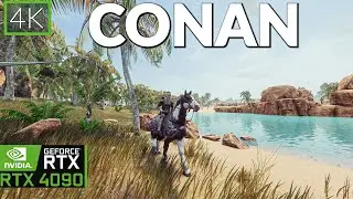 4k Relaxing Horse Ride in Hyboria - Conan Exiles: Ultra Max Settings RTX 4090