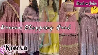 Kreeva Haul 2022 | Latest designer gown haul || Affordable Festival Wear Gown|| Suhana Singh 😍👗🛍️