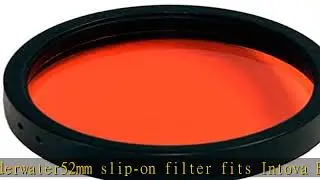 Intova Red Color Correction 52mm Slip-On Underwater Camera Filter