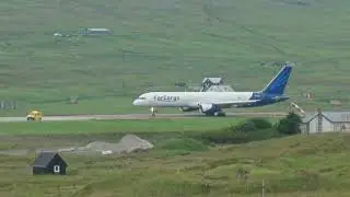 FarCargo Boeing 757 rocket takeoff at Vágar Airport, Færø Islands, 21 July 2025