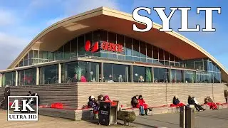 Jetzt bei Gosch und der Promenade in Wenningstedt spazieren 🇩🇪 4K virtual walk Feb 2024 Deutschland
