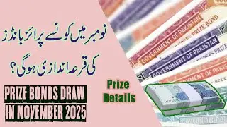 Prize Bonds Draw in November 2025 | Prize Details