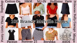 100 Brandy Melville Dupes from known brands ( H&M, Hollister, F21 & More)