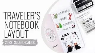 Traveler's Notebook Process 2022 | DT Studio Calico Alpine Valley Kits
