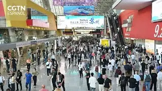 Los compradores acuden en masa a los stands de medicina tradicional china